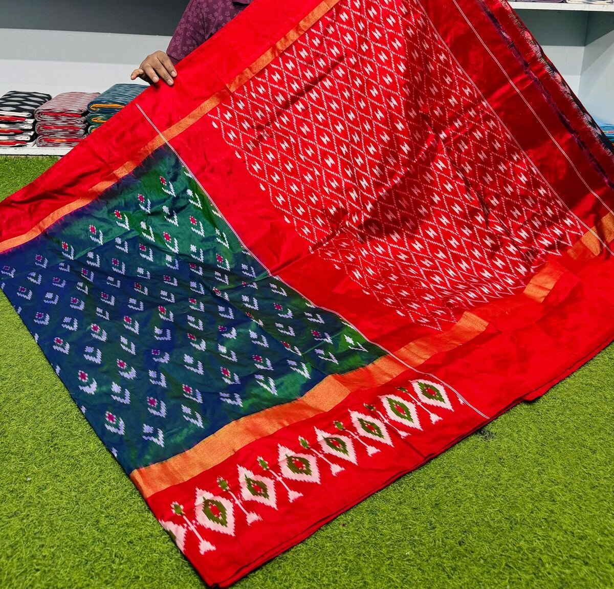 Lightweight Ikat Silk - PSRGG19-LSWBCTDCC-24
