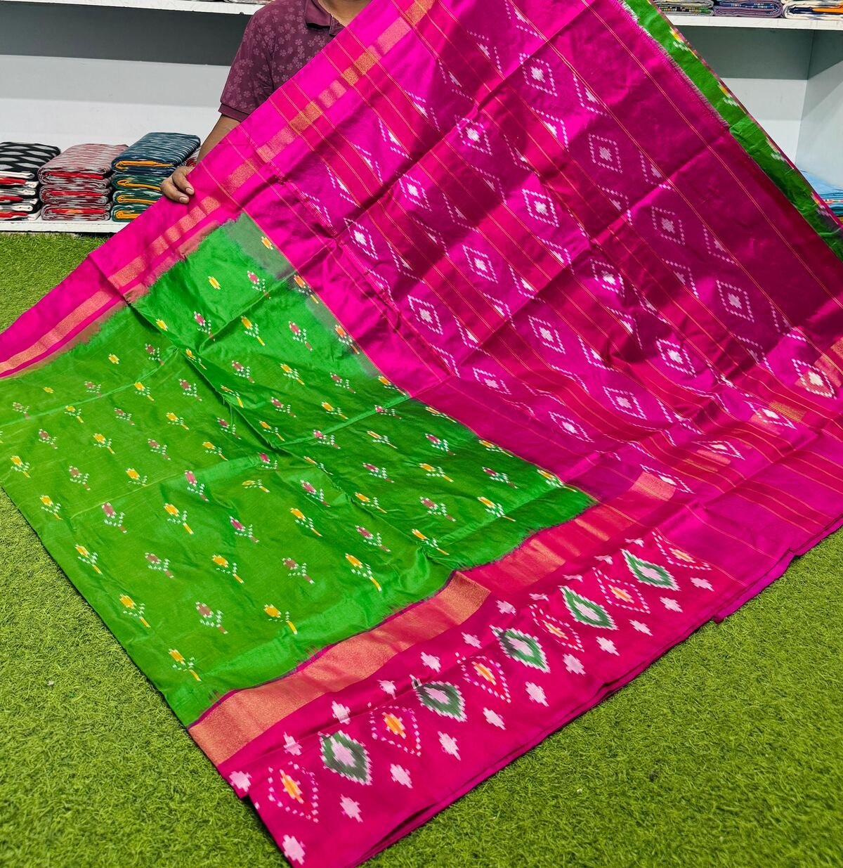 Lightweight Ikat Silk - PSRGG19-LSWBCTDCC-28
