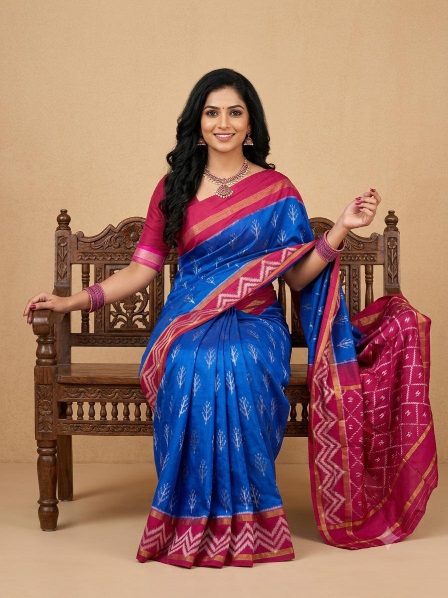 Lightweight Ikat Silk - PSRGL08-LSWBCTDCC-10