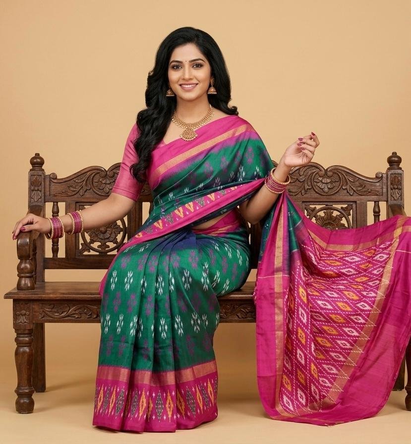 Lightweight Ikat Silk - PSRGL08-LSWBCTDCC-21