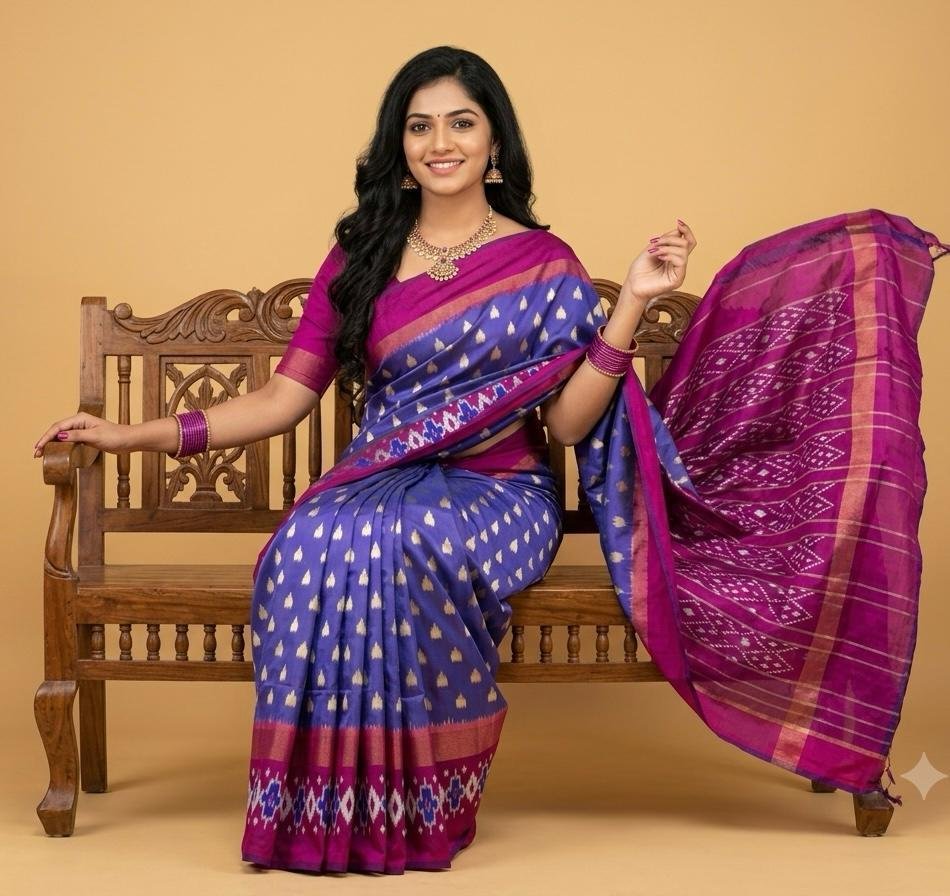 Lightweight Ikat Silk - PSRGL08-LSWBCTDCC-24