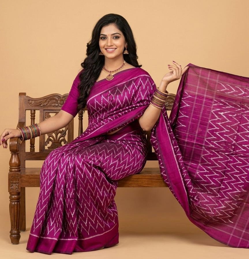 Lightweight Ikat Silk - PSRGL08-LSWBCTDCC-25