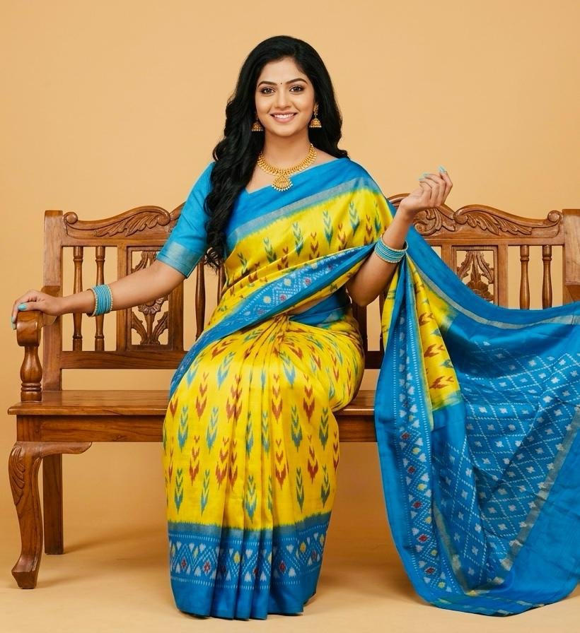 Lightweight Ikat Silk - PSRGL08-LSWBCTDCC-27