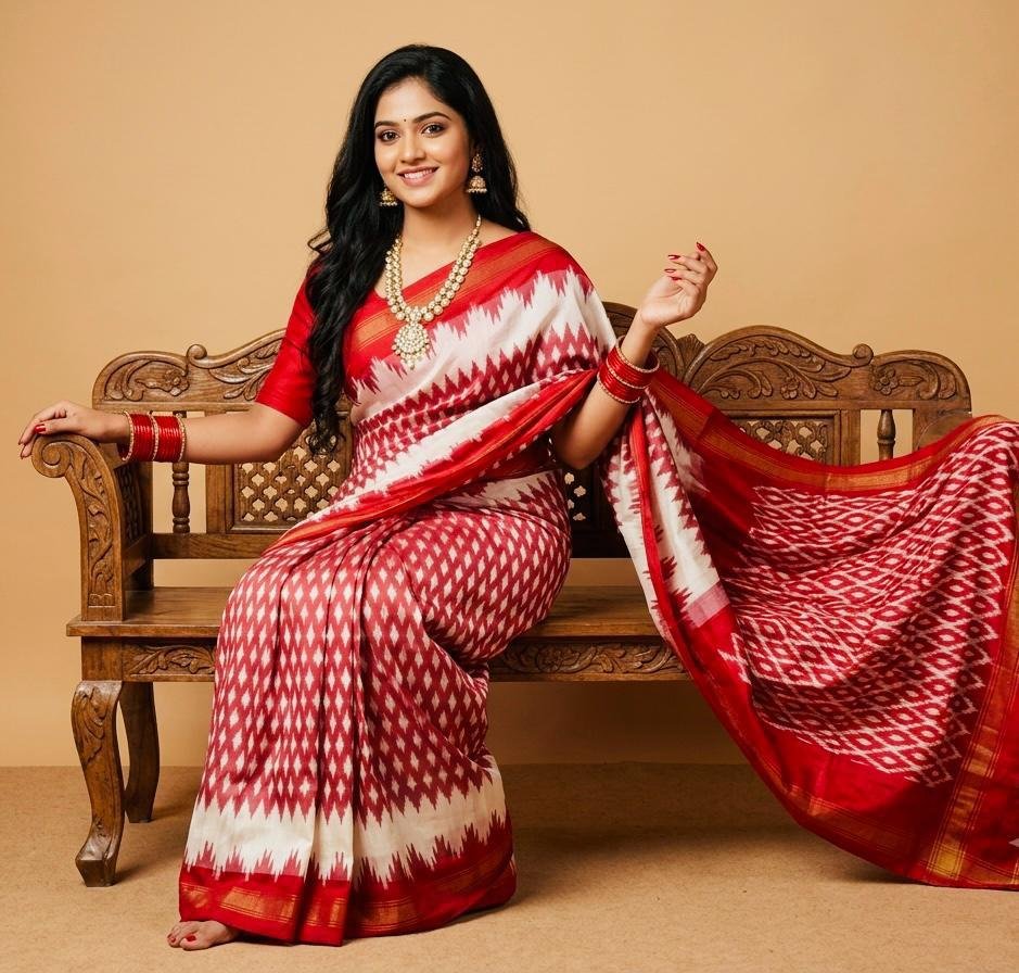 Lightweight Ikat Silk - PSRGL08-LSWBCTDCC-29