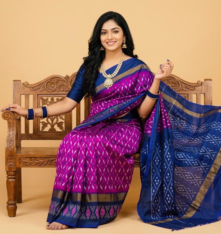 Lightweight Ikat Silk - PSRGL08-LSWBCTDCC-31