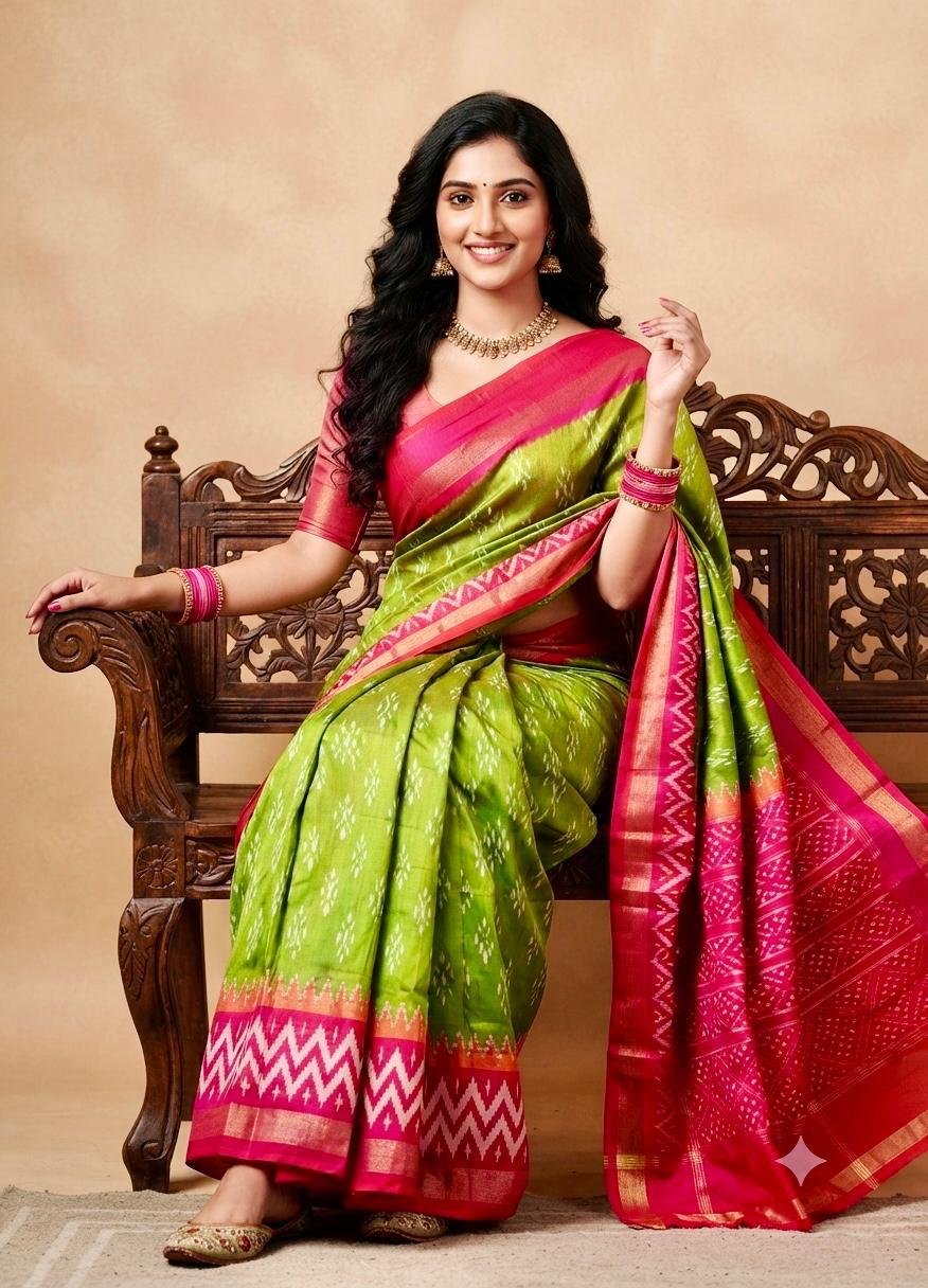 Lightweight Ikat Silk - PSRGL08-LSWBCTDCC-36