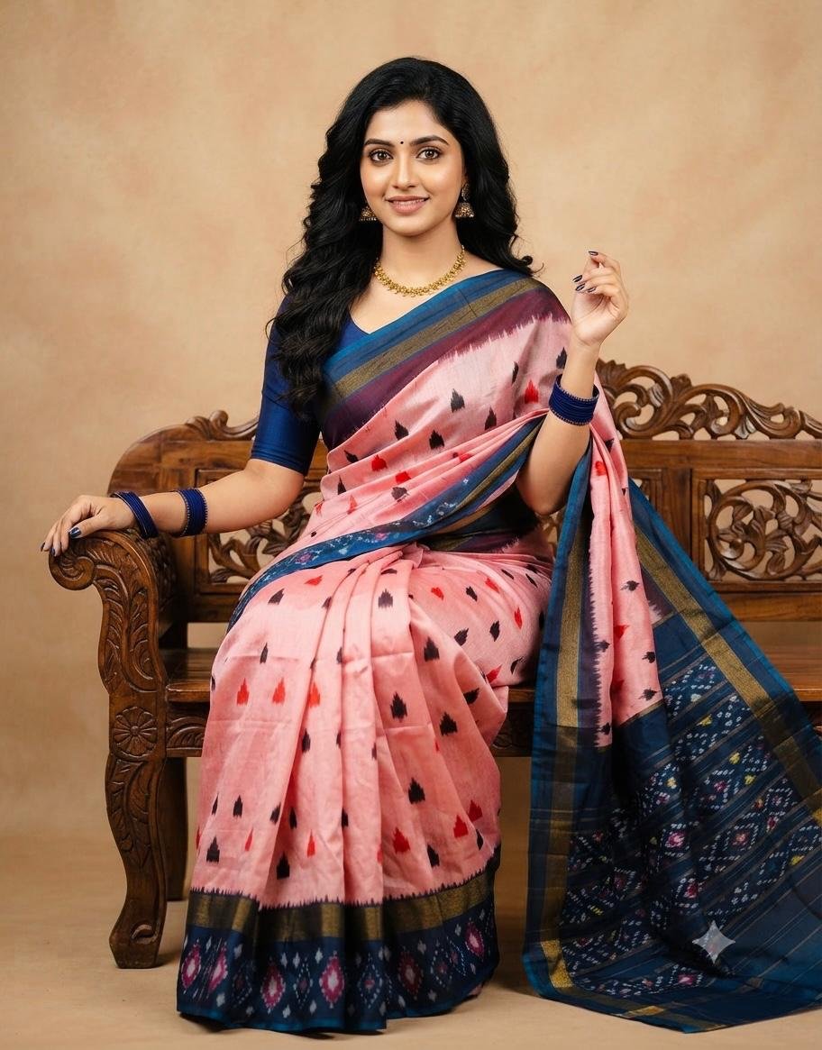 Lightweight Ikat Silk - PSRGL17-LSWBCTDCC-05