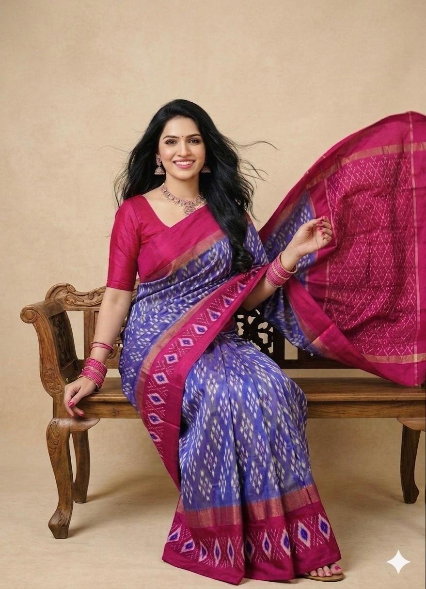 Lightweight Ikat Silk - PSRGL17-LSWBCTDCC-10