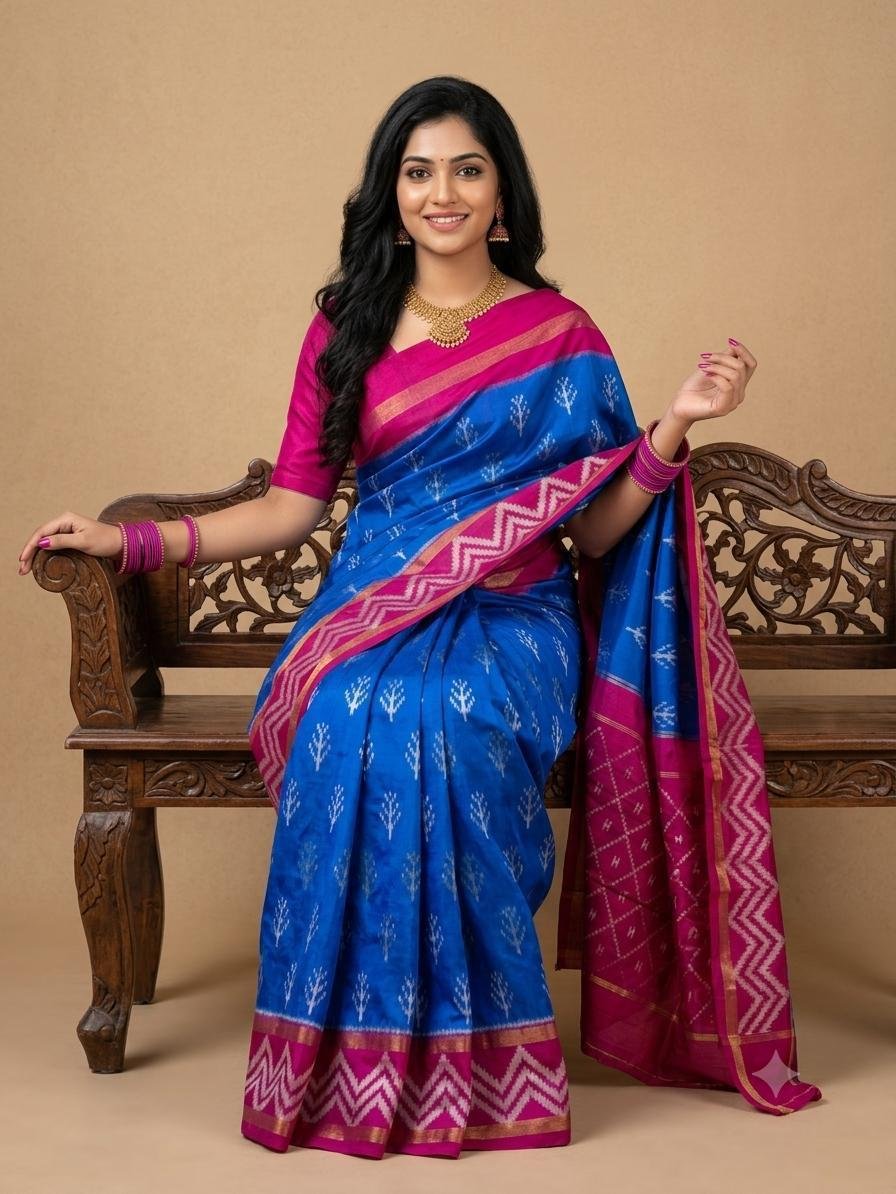 Lightweight Ikat Silk - PSRGL17-LSWBCTDCC-12