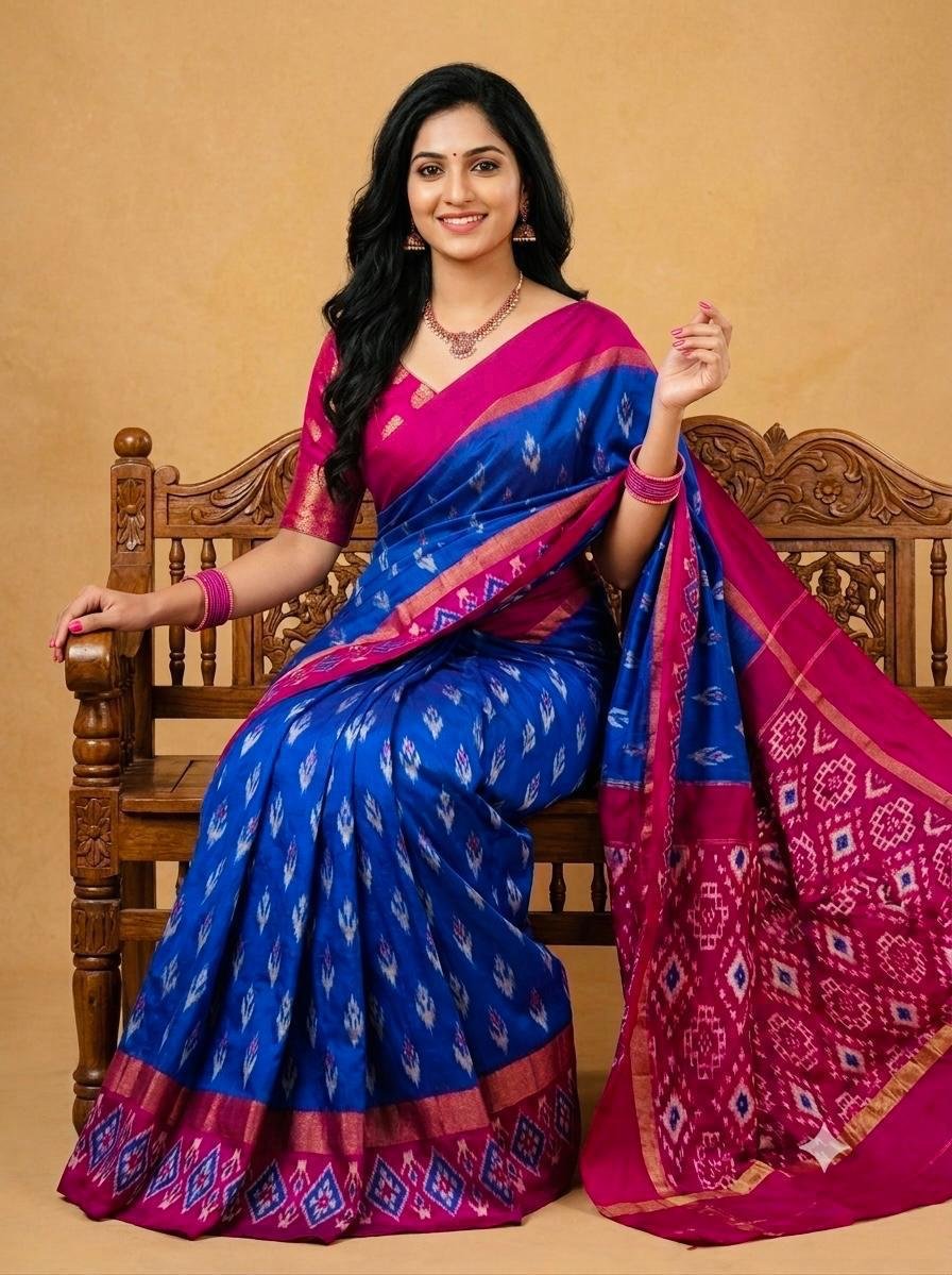 Lightweight Ikat Silk - PSRGL17-LSWBCTDCC-25