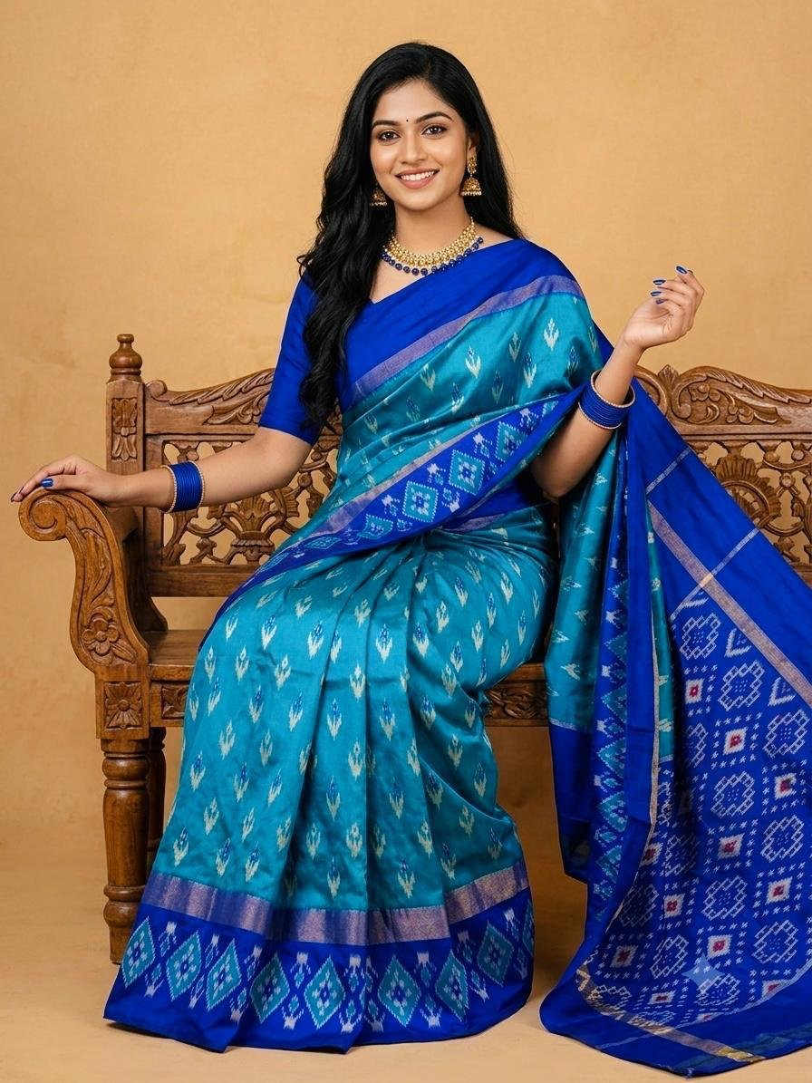 Lightweight Ikat Silk - PSRGL17-LSWBCTDCC-29