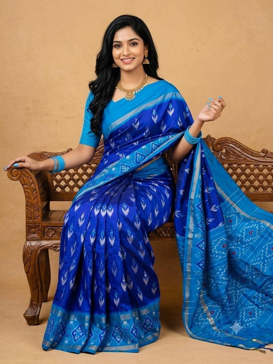 Lightweight Ikat Silk - PSRGL17-LSWBCTDCC-31