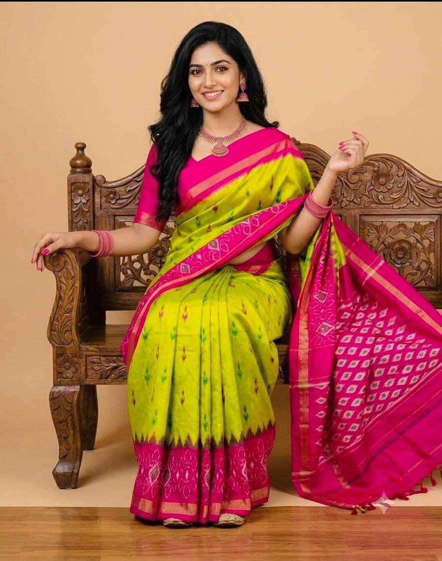 Lightweight Ikat Silk - PSRGL17-LSWBCTDCC-34