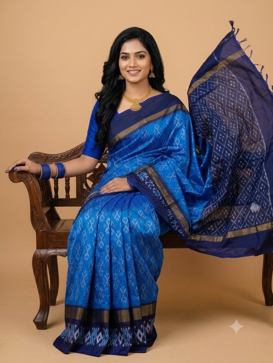 Lightweight Ikat Silk - PSRGL17-LSWBCTDCC-44