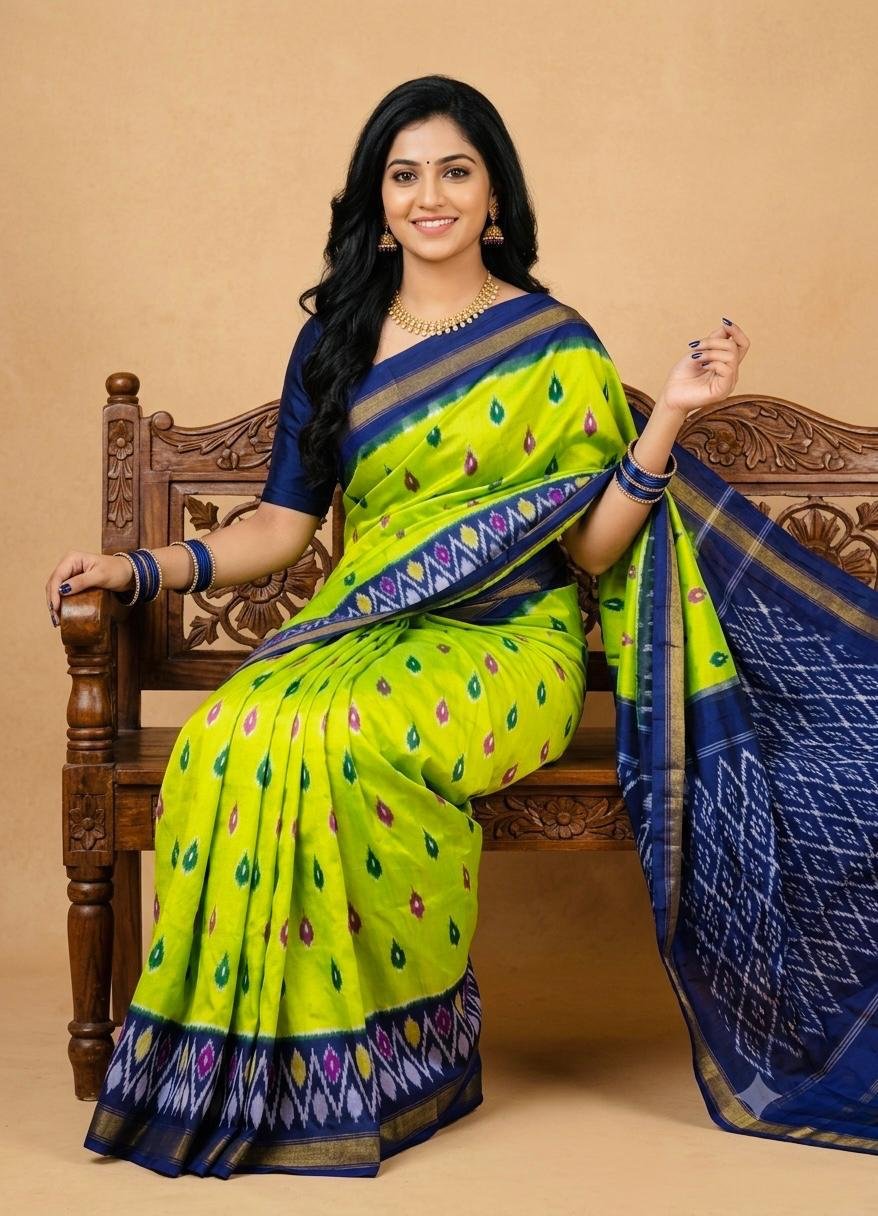 Lightweight Ikat Silk - PSRGL17-LSWBCTDCC-46