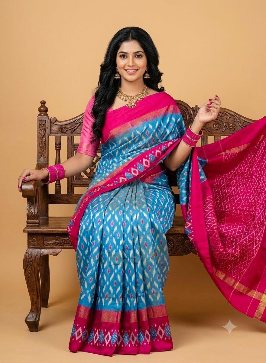 Lightweight Ikat Silk - PSRGL17-LSWBCTDCC-47
