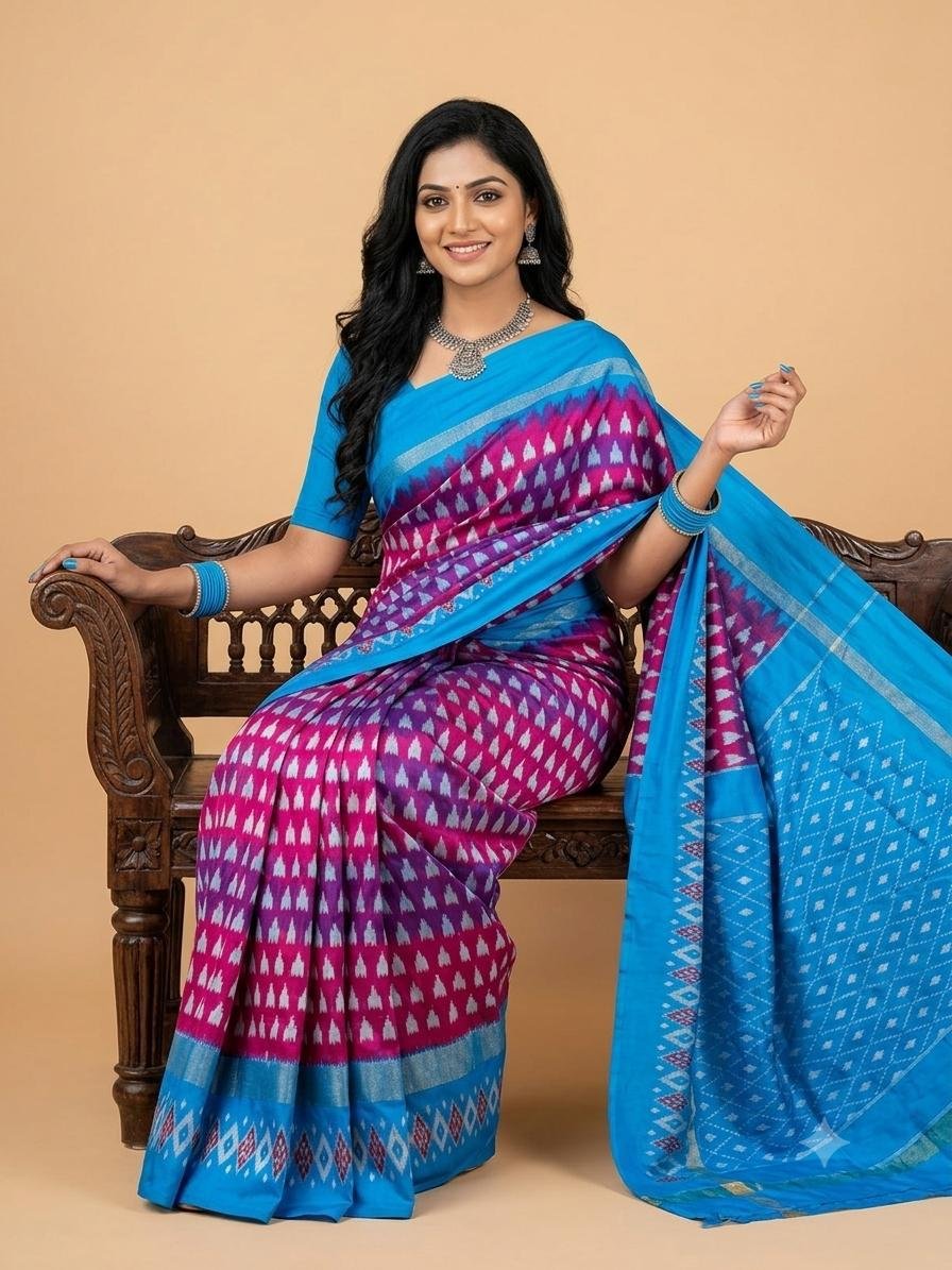 Lightweight Ikat Silk - PSRGL17-LSWBCTDCC-48
