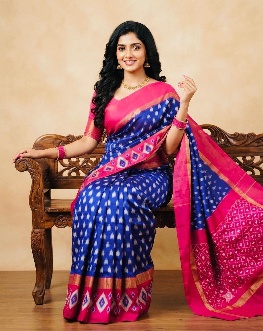 Lightweight Ikat Silk - PSRGL28-LSWBCTDCC-01