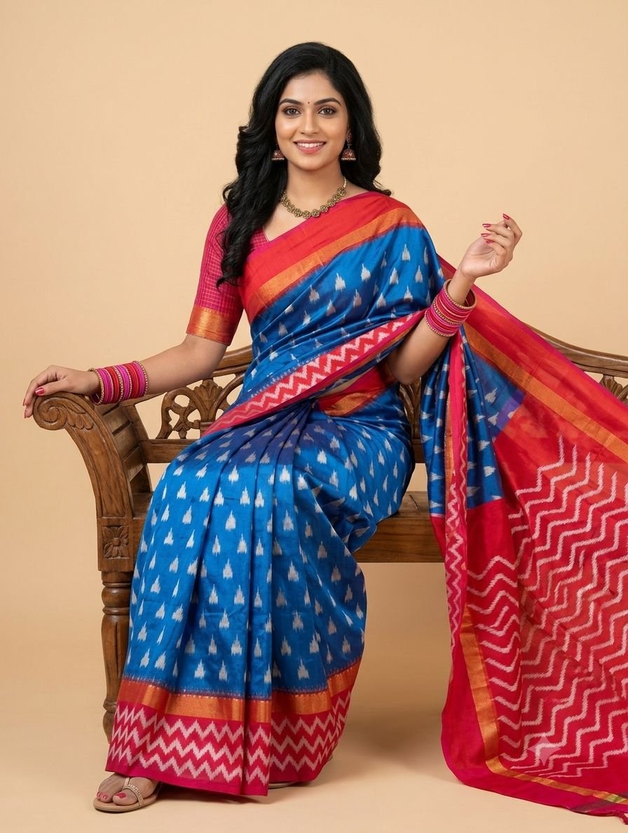Lightweight Ikat Silk - PSRGN26-LSWBCTDCC-68