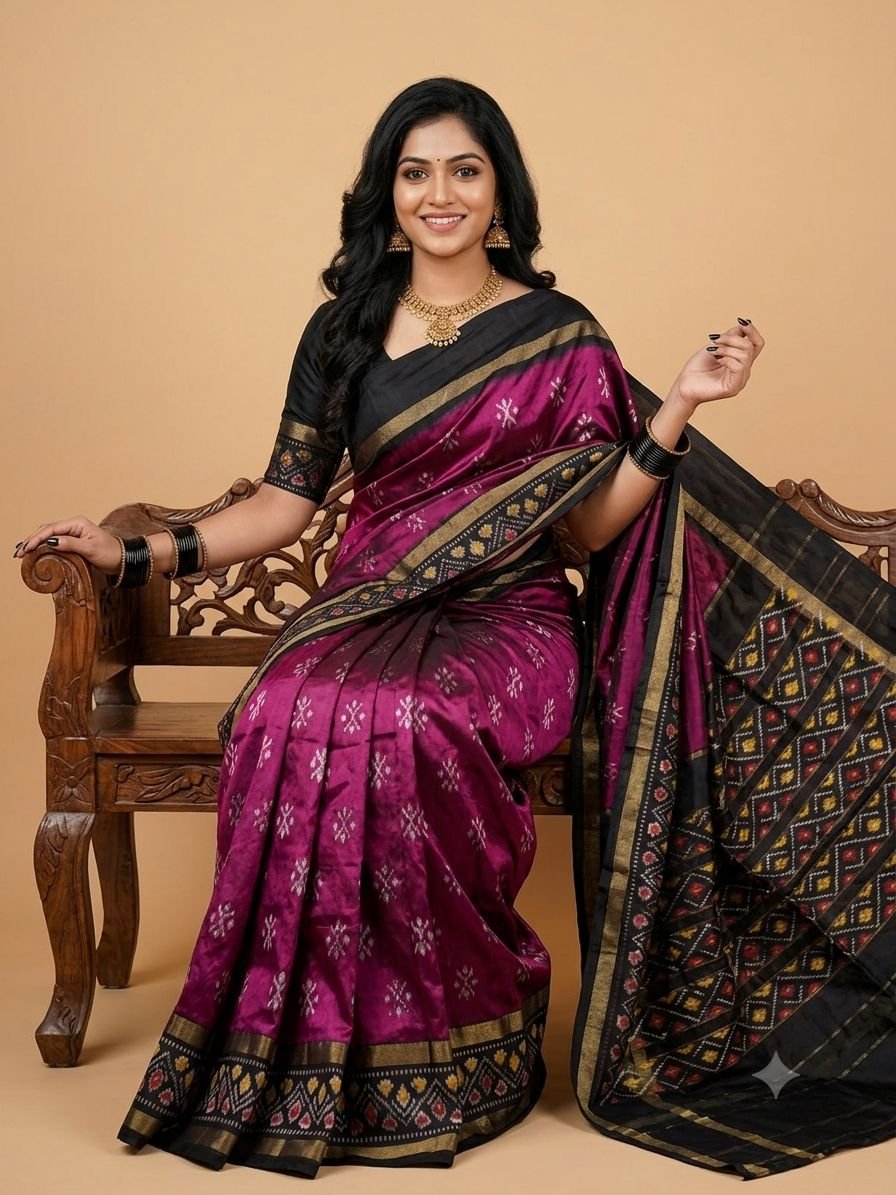 Lightweight Ikat Silk - PSRGN26-LSWBCTDCC-69