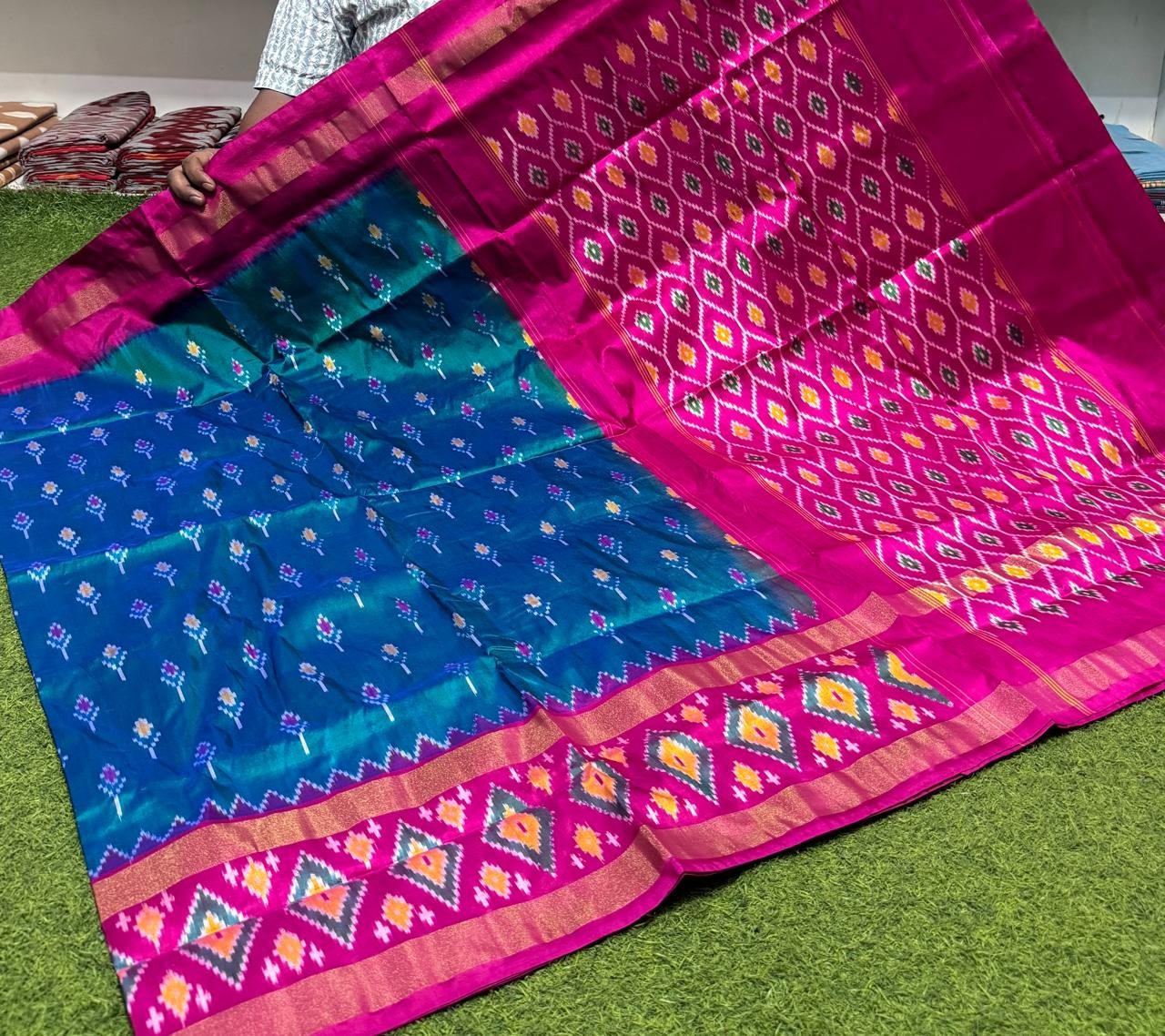 Lightweight Ikat Silk - PSRGO01-LSWBDTZCD-20