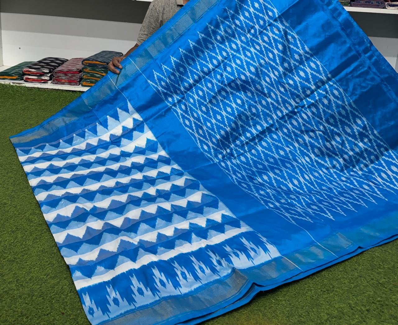 Lightweight Ikat Silk - PSRGO01-LSWBDTZCD-26
