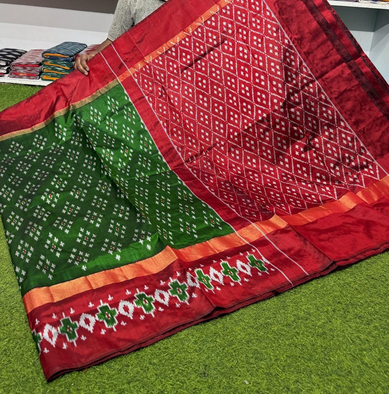Lightweight Ikat Silk - PSRGO01-LSWBDTZCD-57