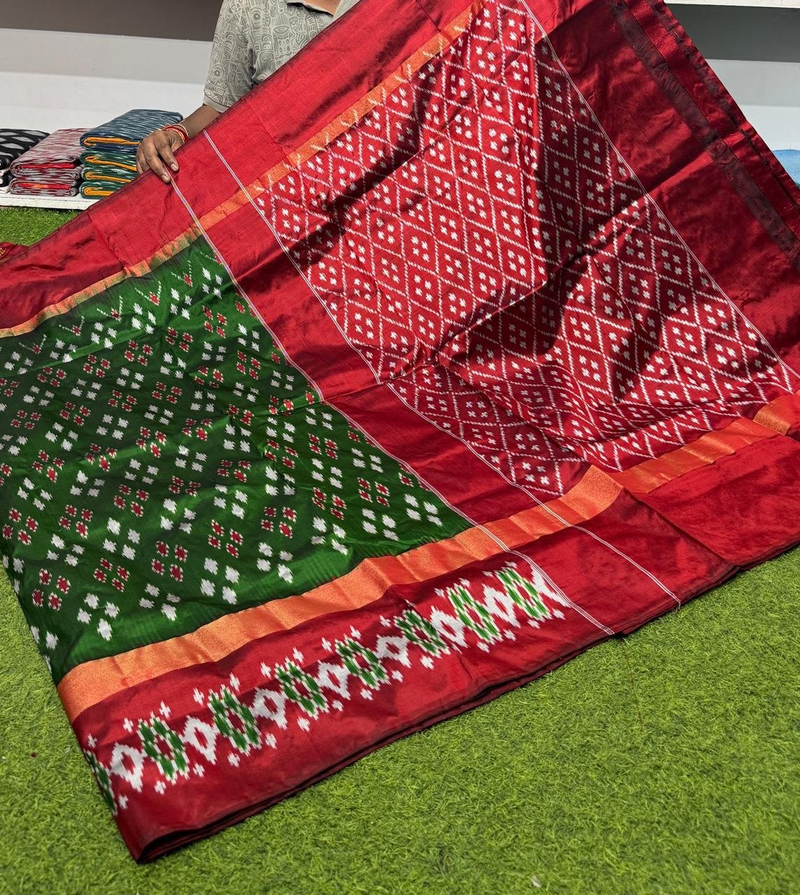 Lightweight Ikat Silk - PSRGO01-LSWBDTZCD-61