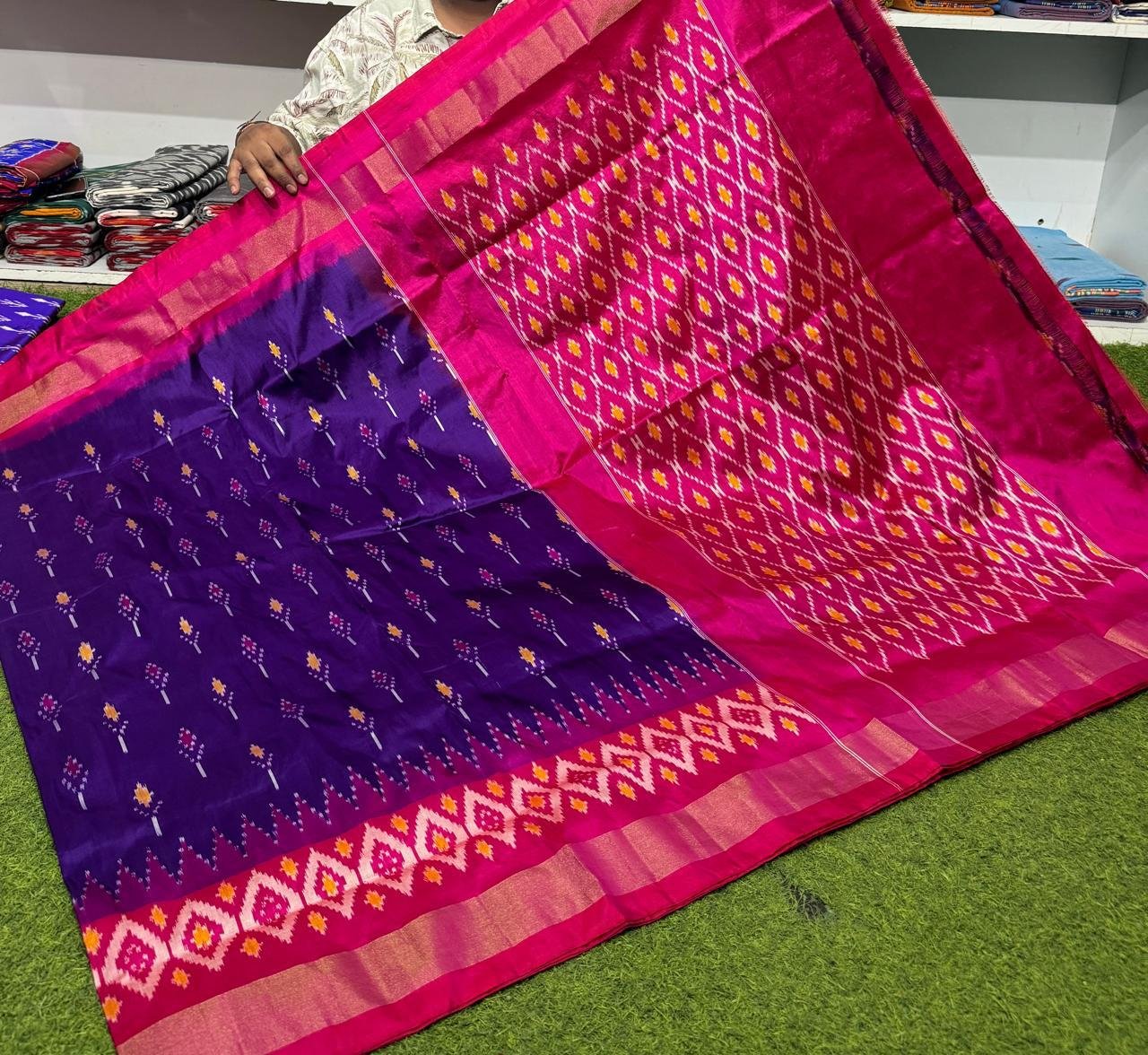 Lightweight Ikat Silk - PSRGO12-LSWBDTZCD-06