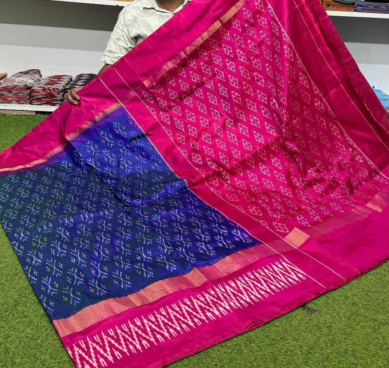 Lightweight Ikat Silk - PSRGO12-LSWBDTZCD-12