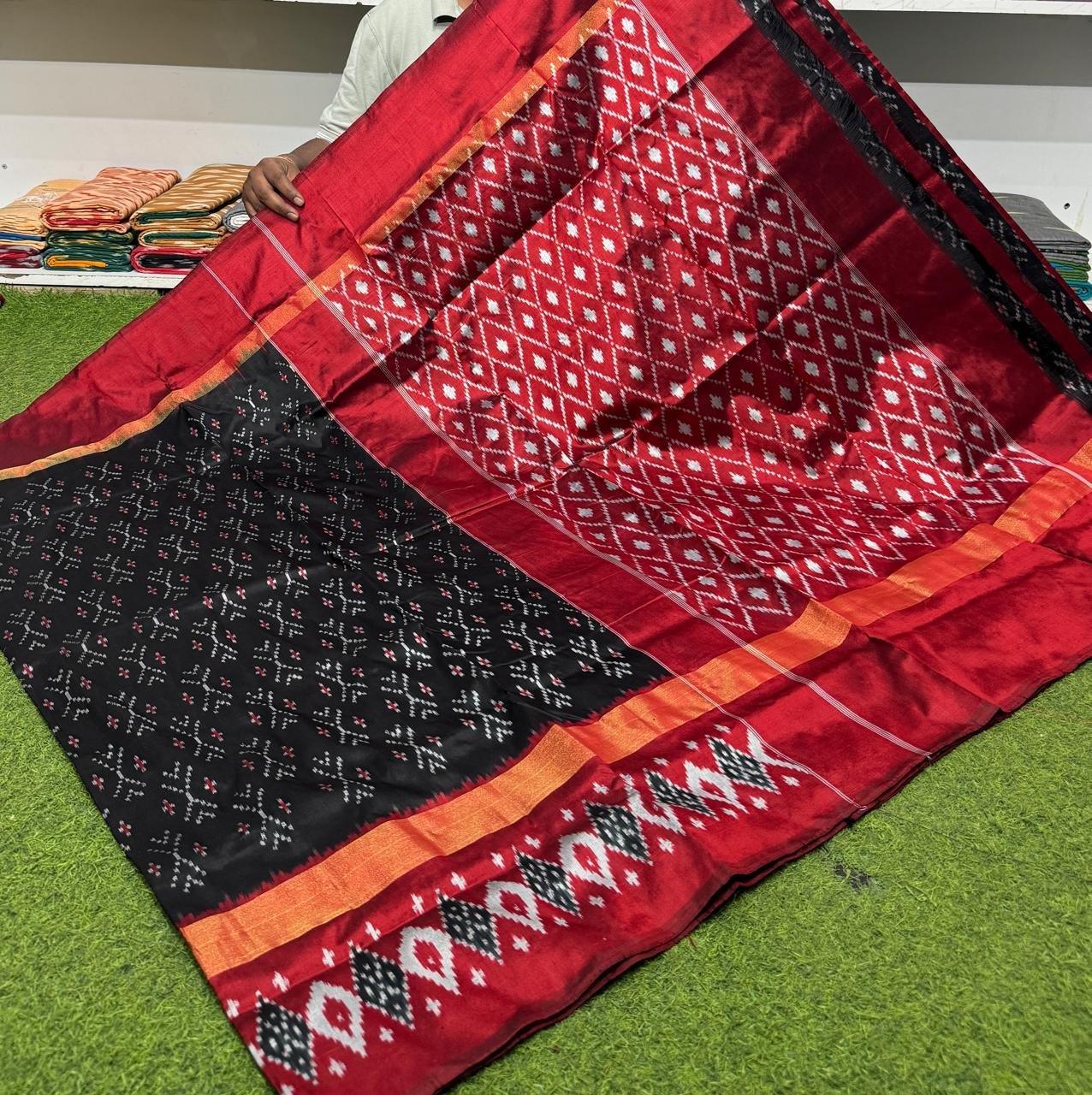 Lightweight Ikat Silk - PSRGO29-LSWBDTFDD-21