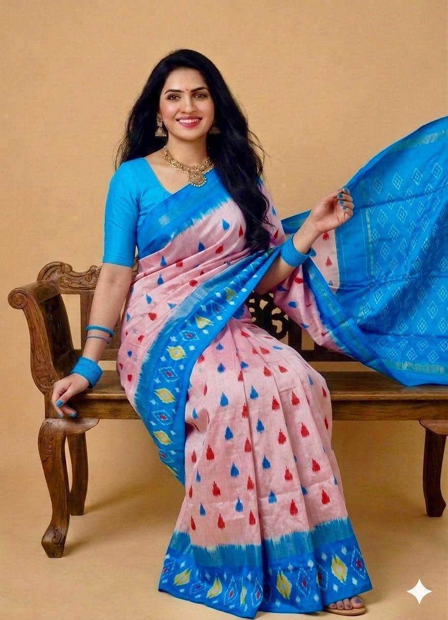 Lightweight Ikat Silk - PSRGS11-LSWBCTZCD-07