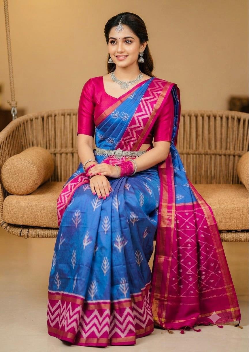Lightweight Ikat Silk - PSRGS11-LSWBCTZCD-27