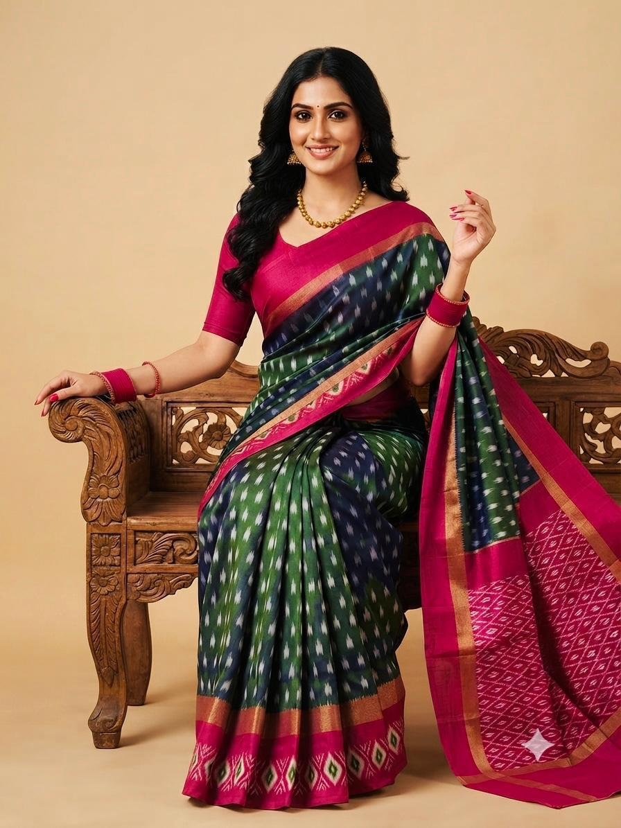 Lightweight Ikat Silk - PSRGS11-LSWBCTZCD-40