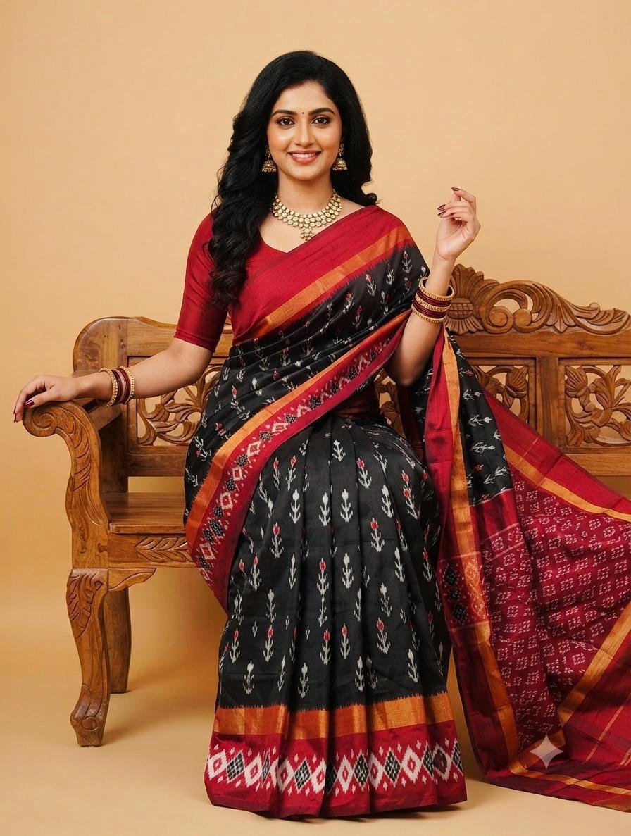 Lightweight Ikat Silk - PSRGS11-LSWBCTZCD-45