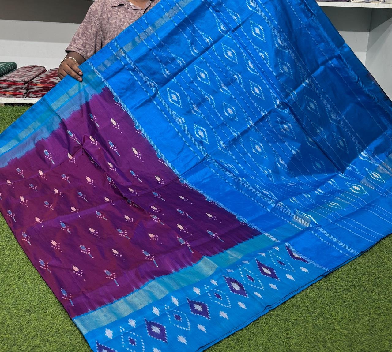 Lightweight Ikat Silk - PSRGS24-LSWBCTZDD-20