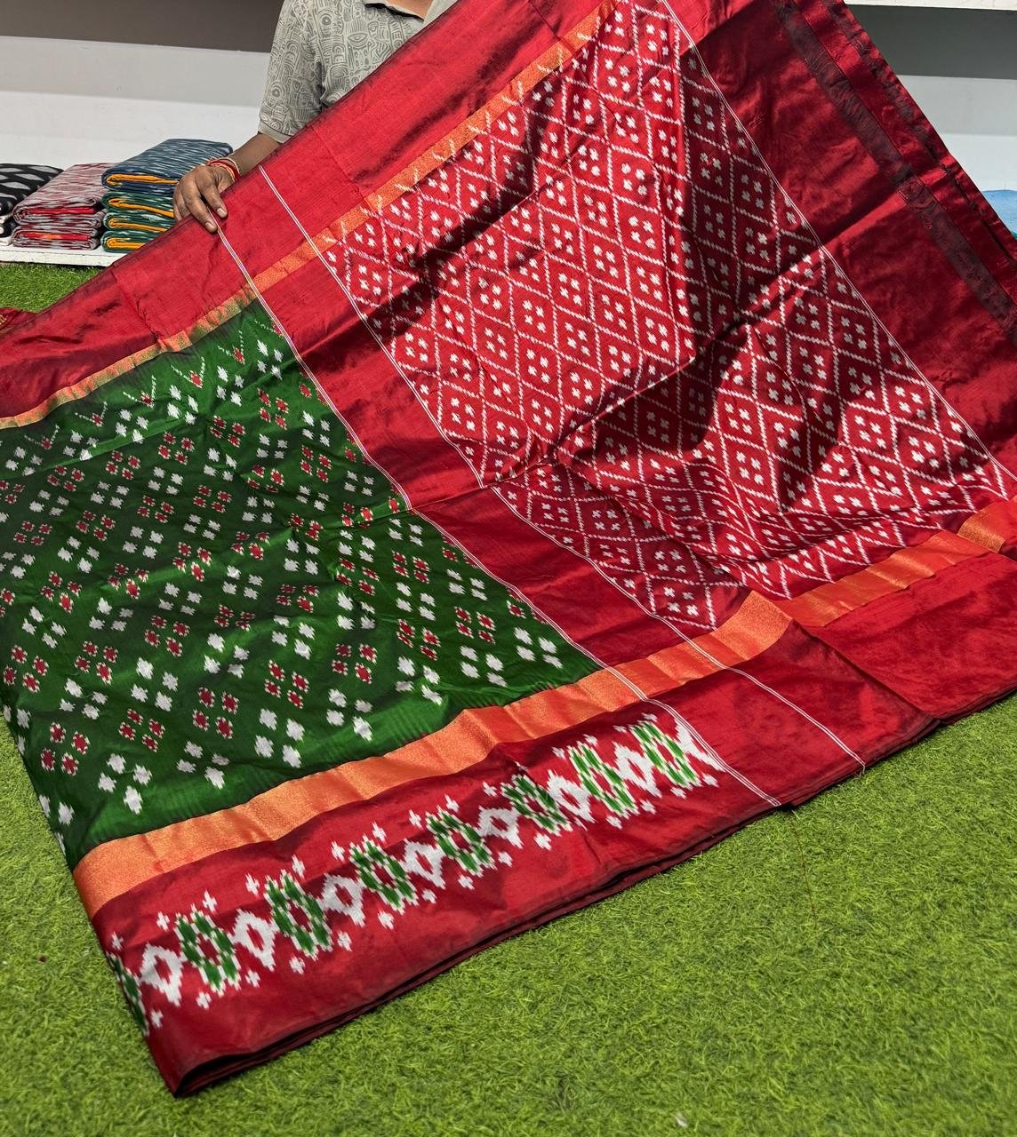 Lightweight Ikat Silk - PSRGS24-LSWBCTZDD-35