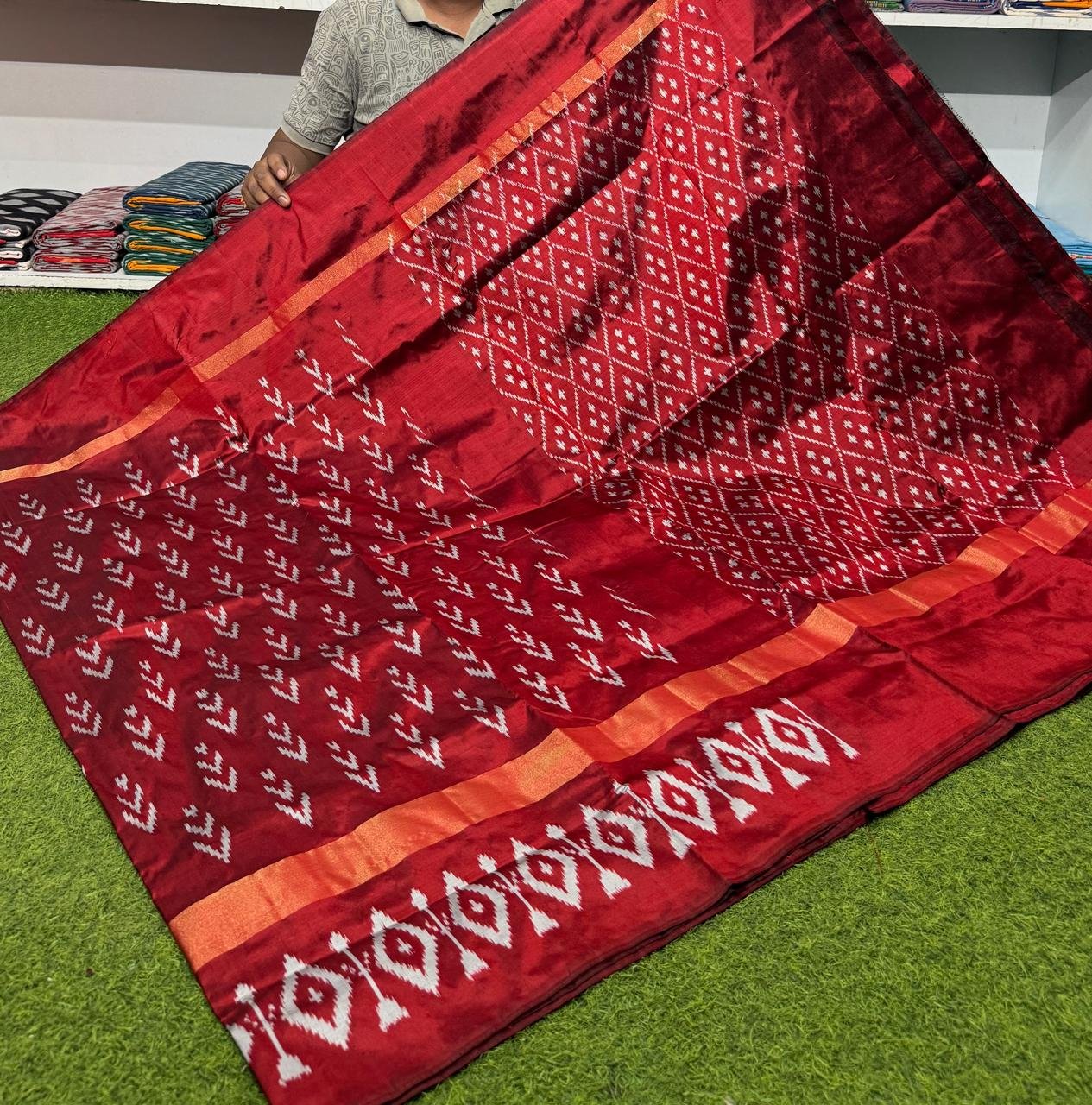 Lightweight Ikat Silk - PSRGS24-LSWBCTZDD-36
