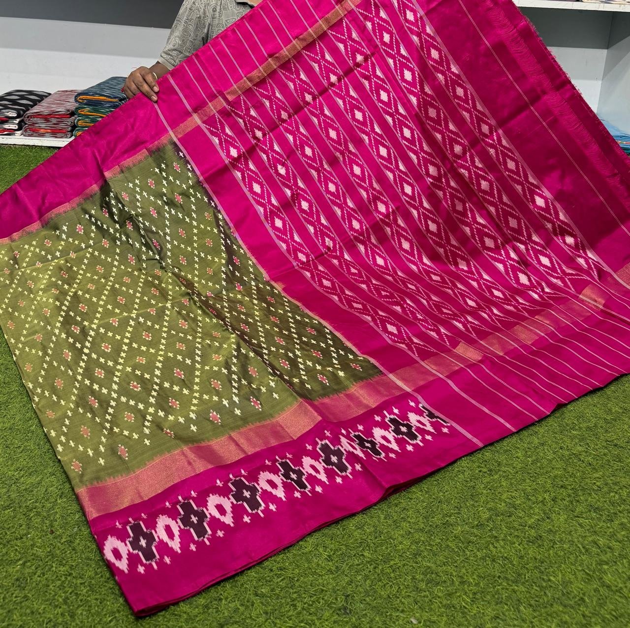 Lightweight Ikat Silk - PSRGS24-LSWBCTZDD-39