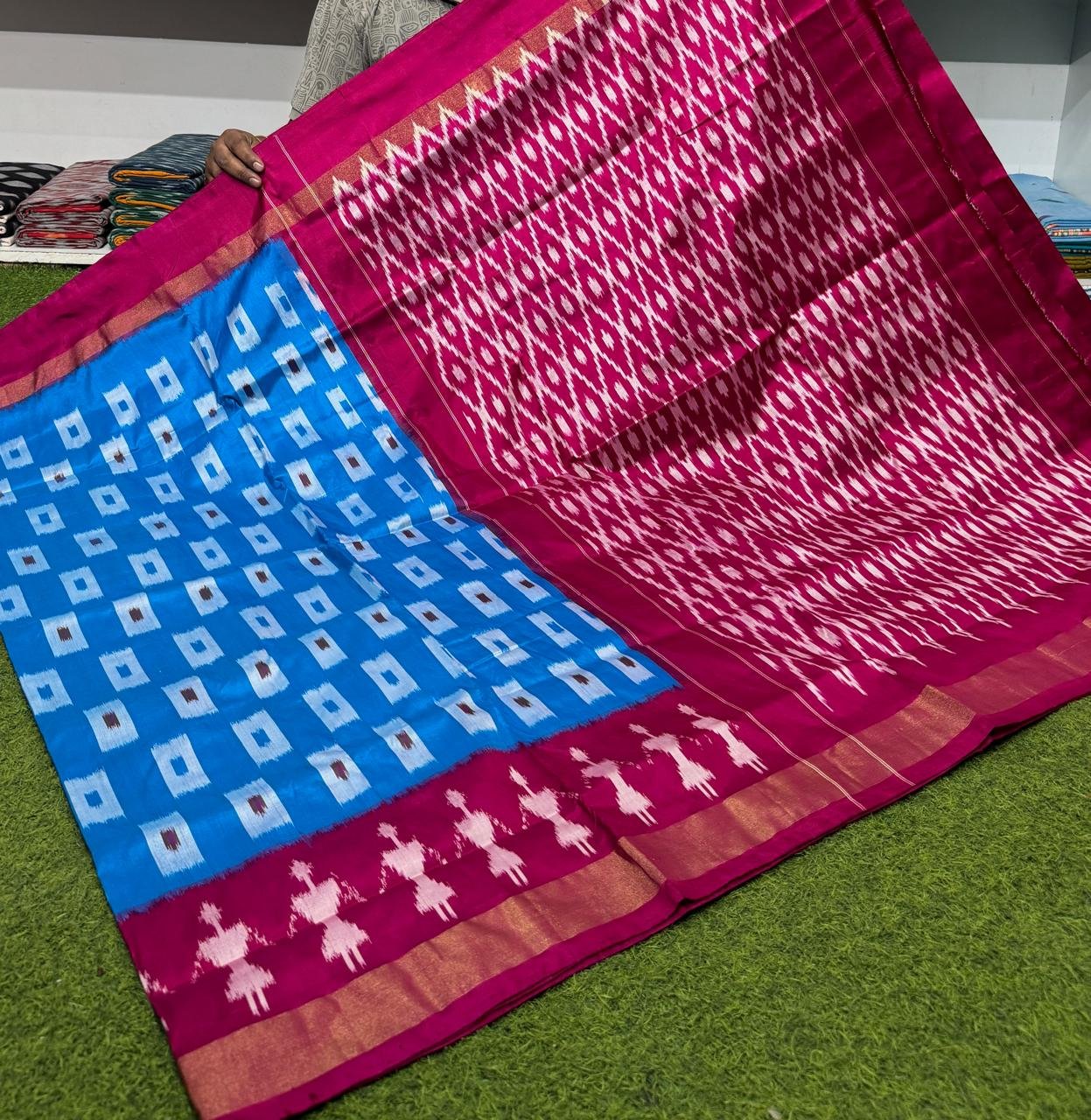 Lightweight Ikat Silk - PSRGS24-LSWBCTZDD-41