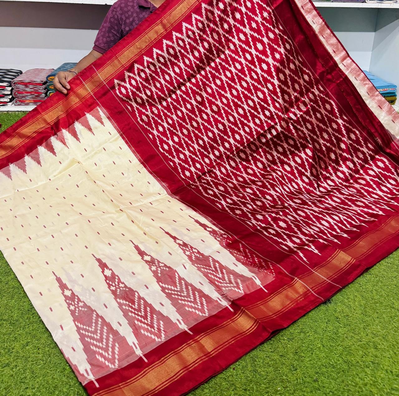 Lightweight Ikat Silk - PSRGS24-LSWBCTZDD-52