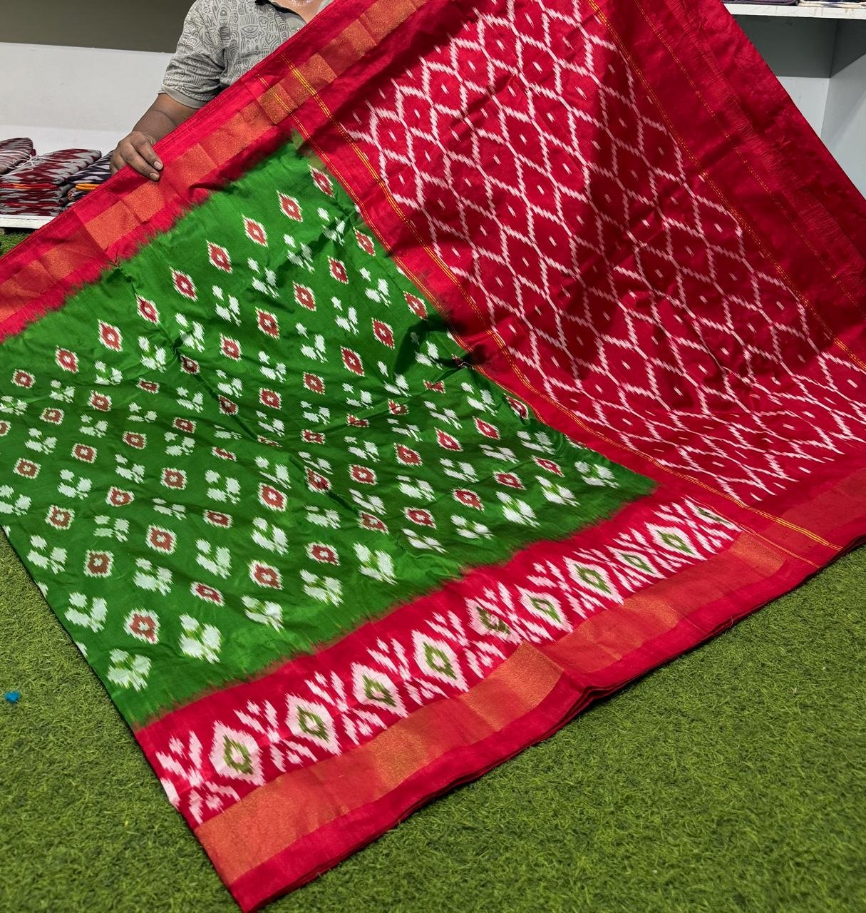 Lightweight Ikat Silk - PSRGS24-LSWBCTZDD-63