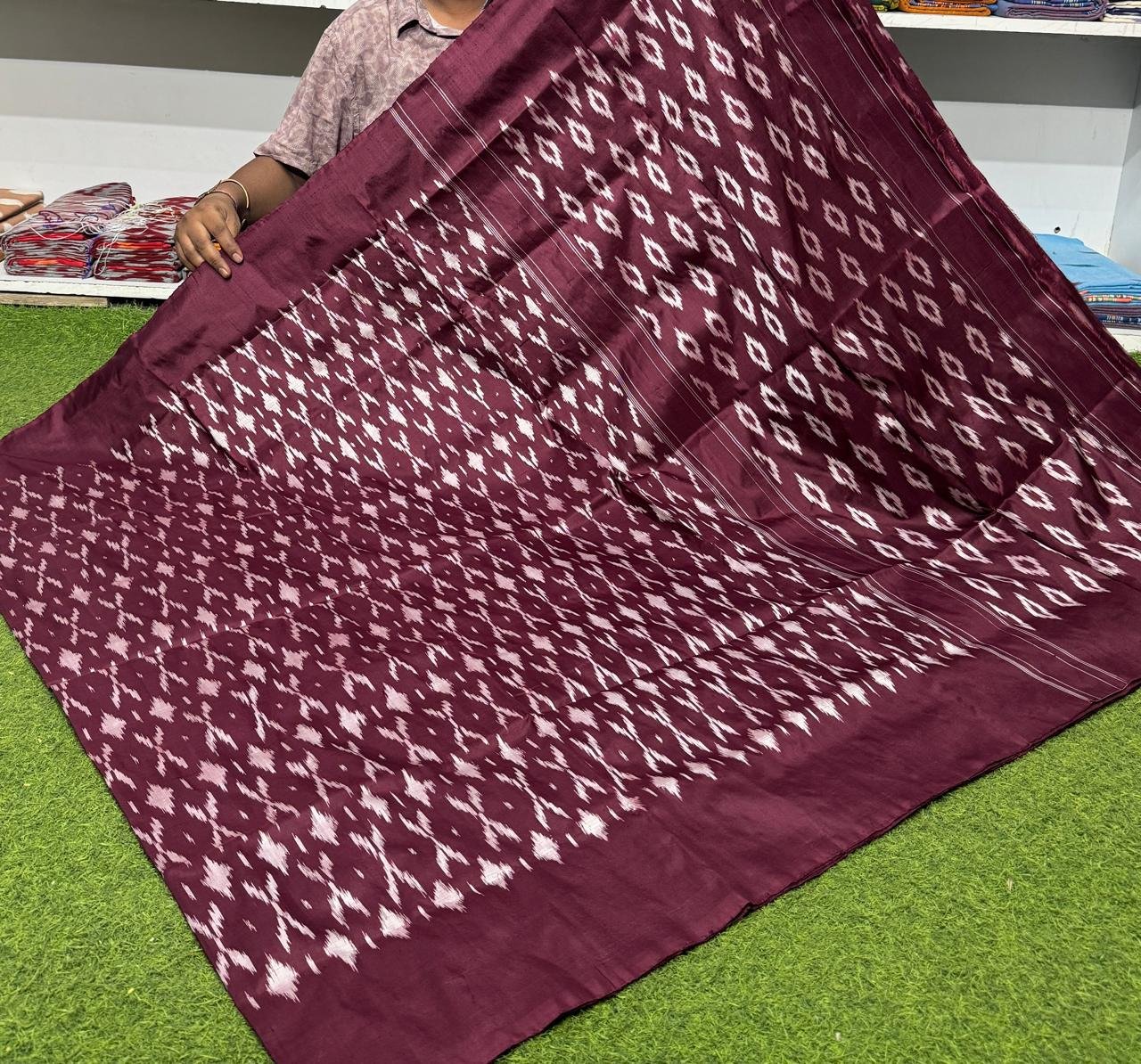Lightweight Ikat Silk - PSRGS26-LSNBCXZCD-06