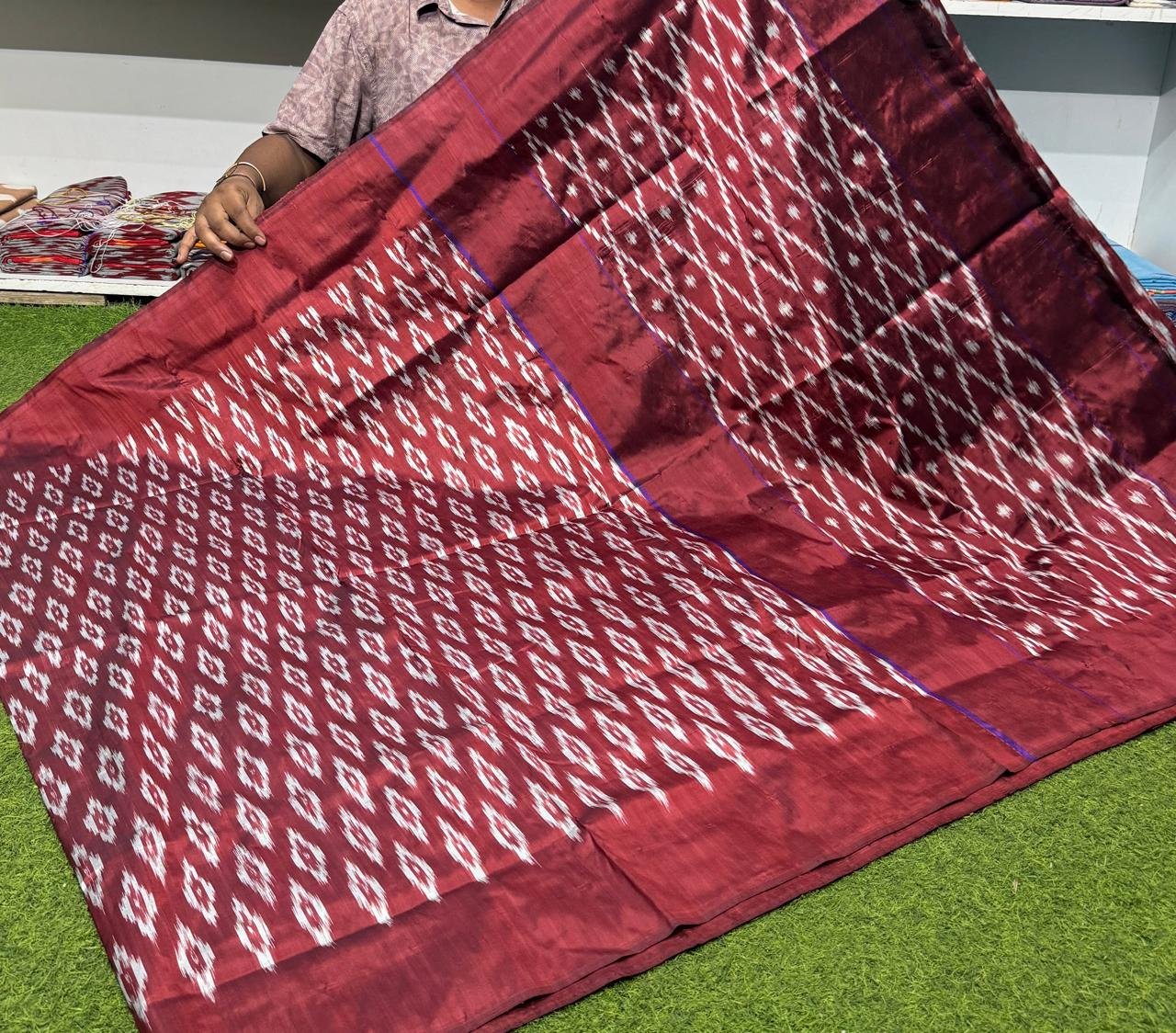 Lightweight Ikat Silk - PSRGS26-LSNBCXZCD-10