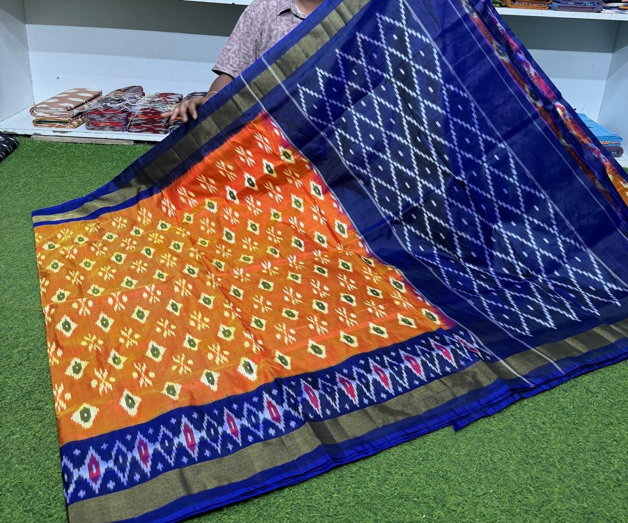 Lightweight Ikat Silk - PSRGS29-LSWBCTZCD-01
