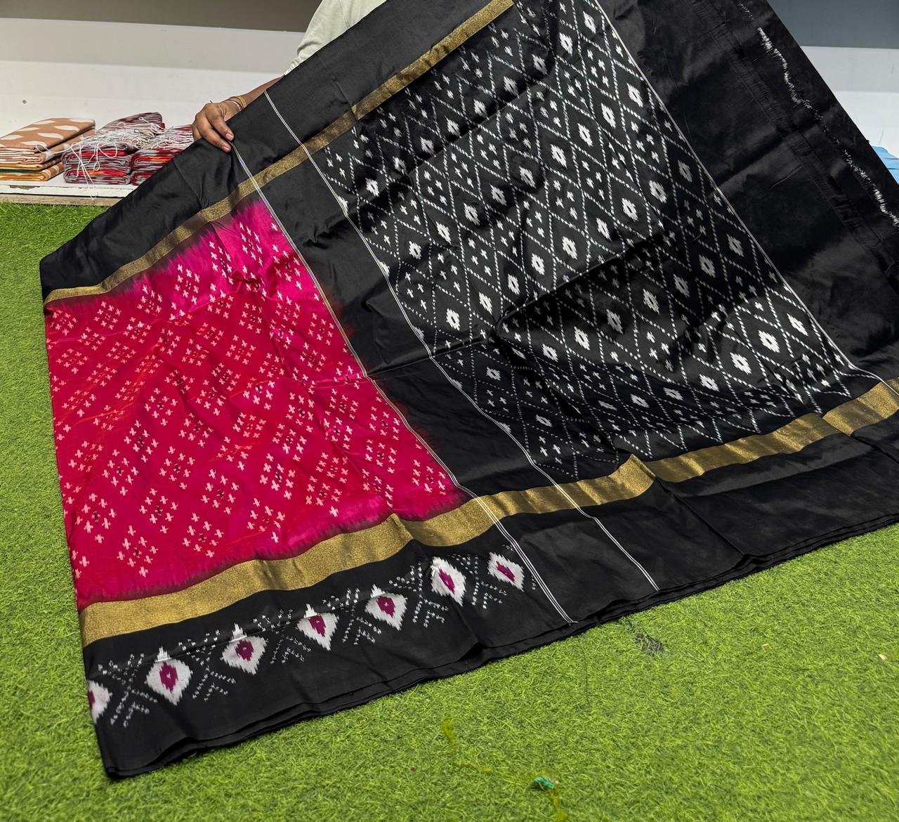 Lightweight Ikat Silk - PSRGS29-LSWBCTZCD-19