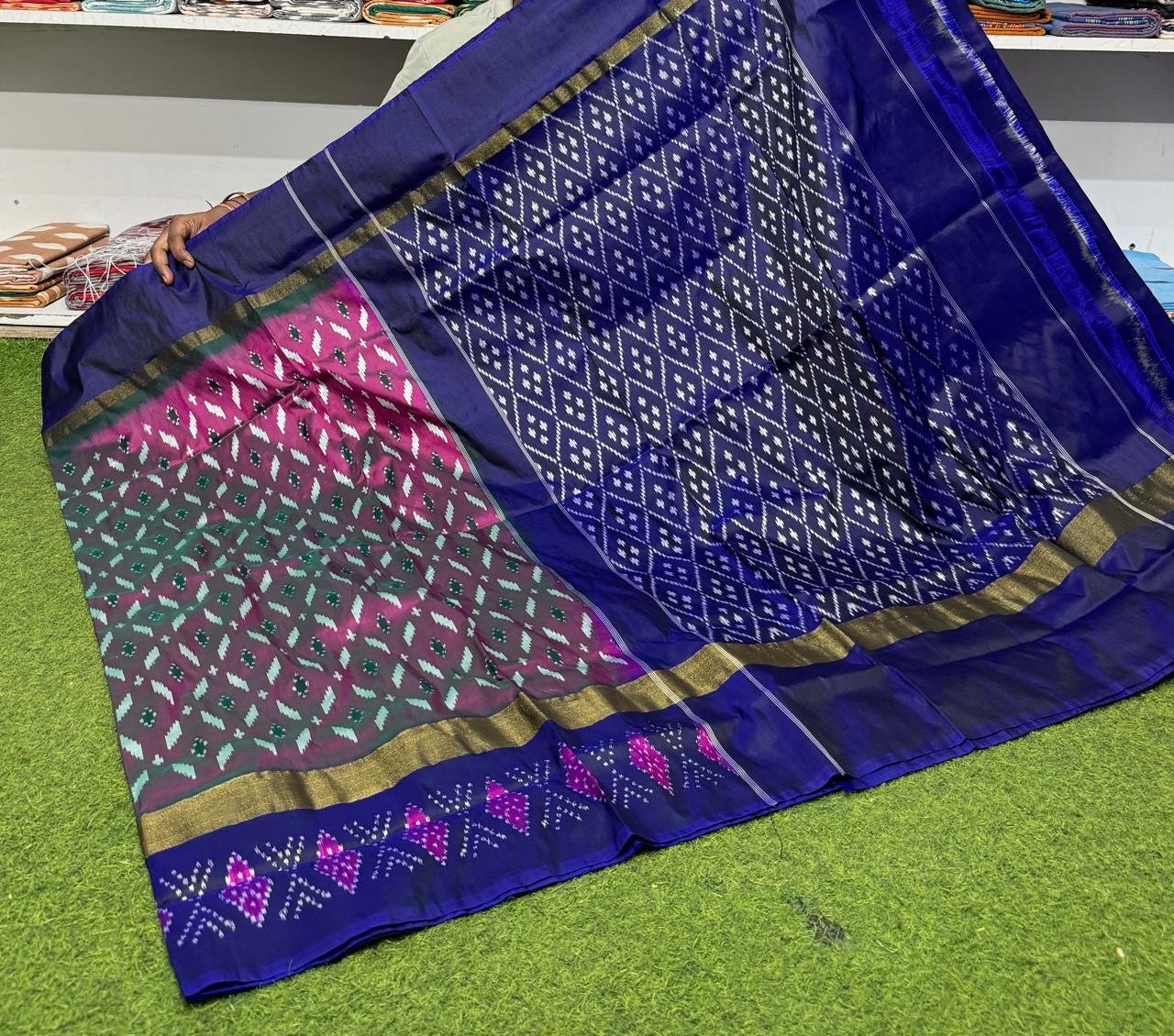 Lightweight Ikat Silk - PSRGS29-LSWBCTZCD-21