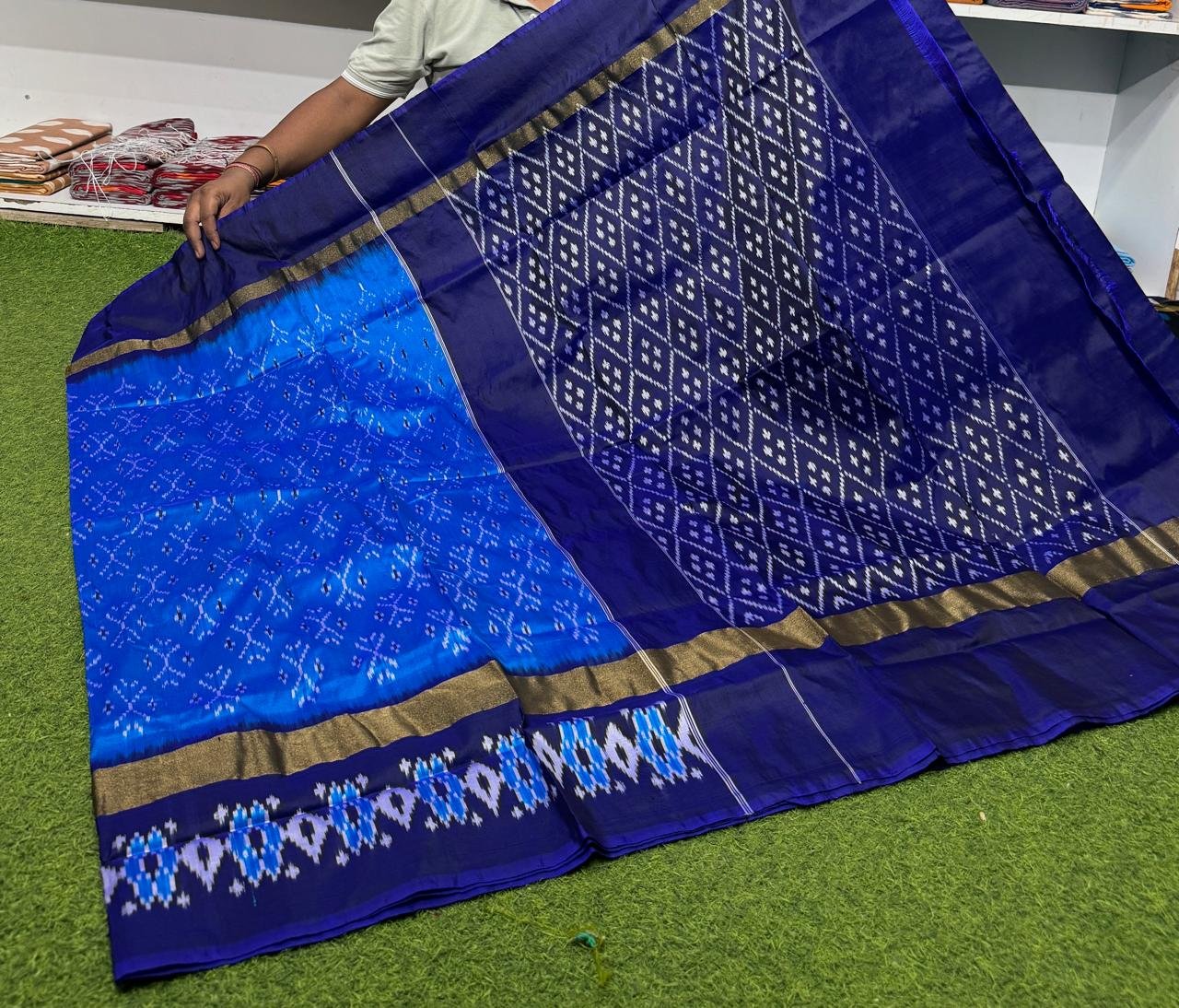 Lightweight Ikat Silk - PSRGS29-LSWBCTZCD-24