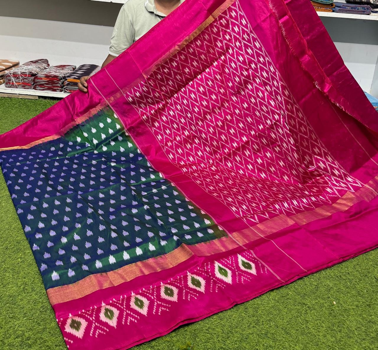 Lightweight Ikat Silk - PSRGS29-LSWBCTZCD-28