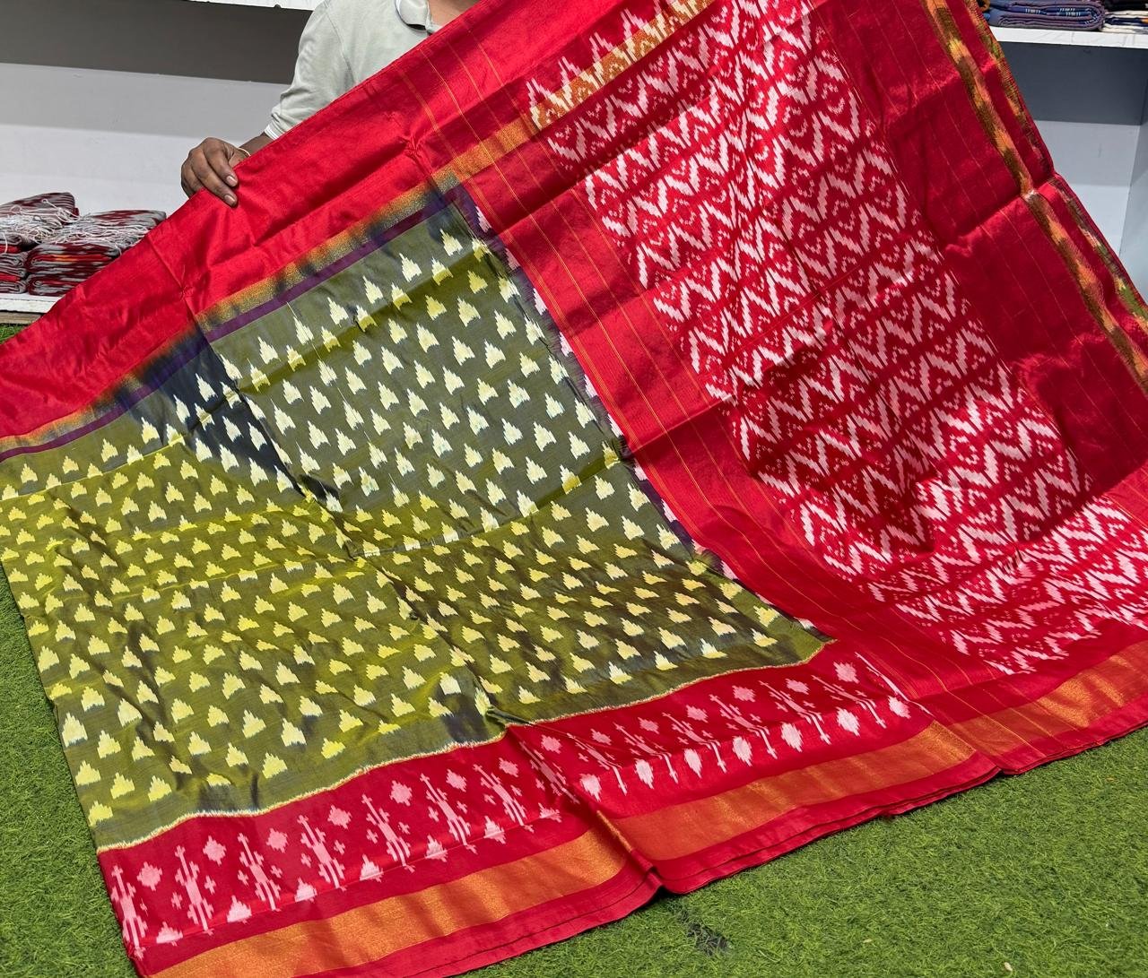 Lightweight Ikat Silk - PSRGS29-LSWBCTZCD-29
